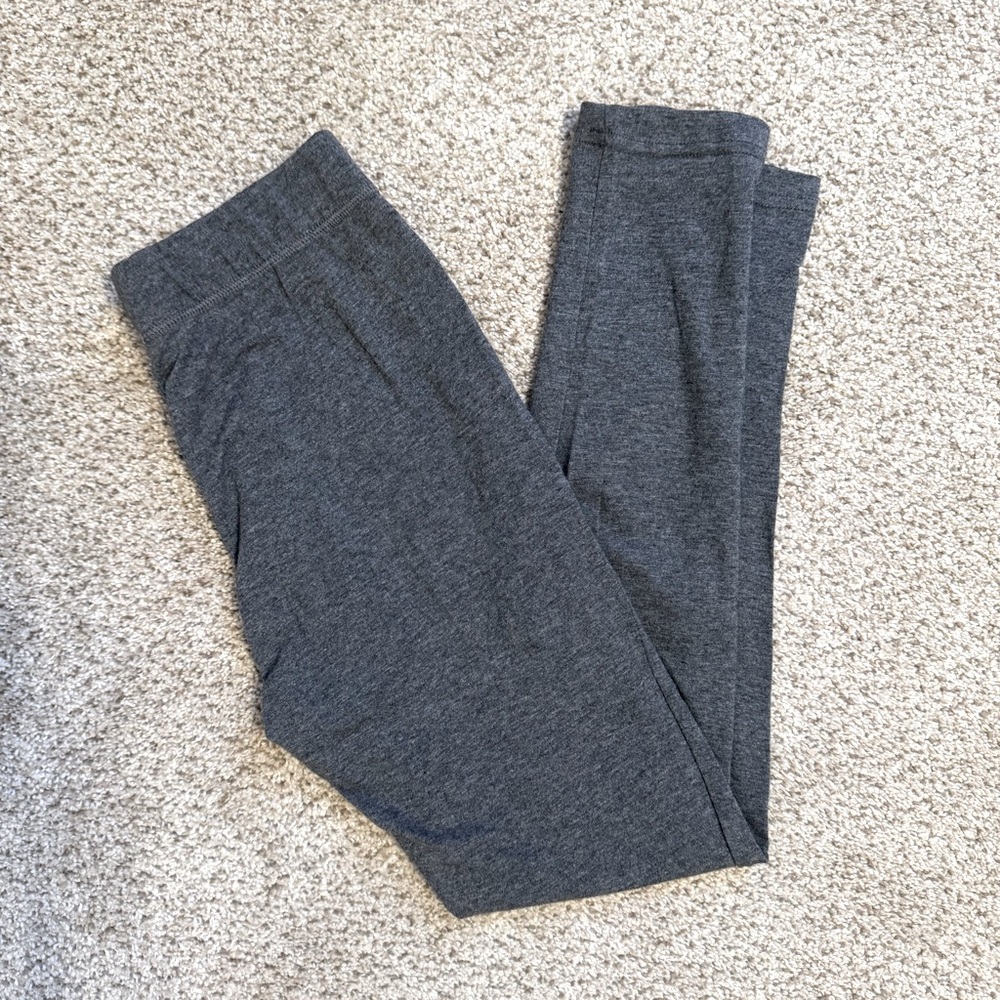 Heather Gray Cropped Leggings